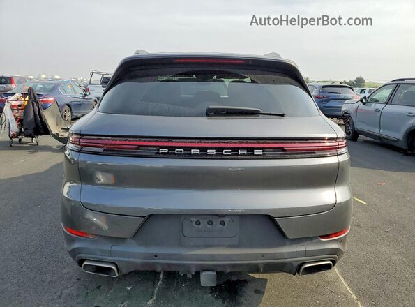 WP1AA2AY9RDA09740 2024 PORSCHE CAYENNE Gray უკანა ხედი