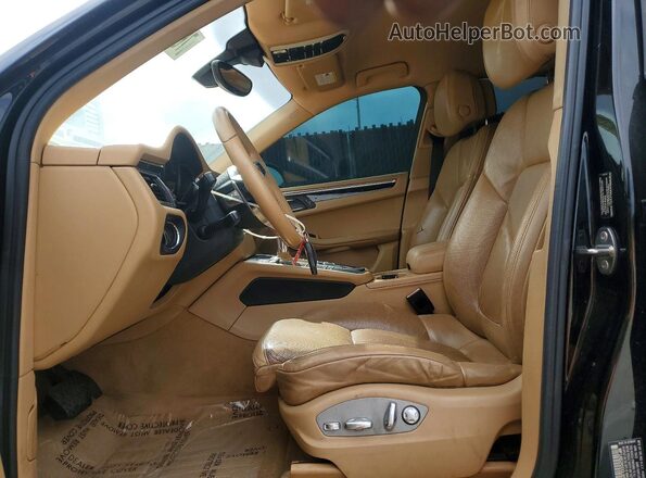 WP1AB2A50GLB50282 2016 PORSCHE MACAN Black წინა სალონის ხედი