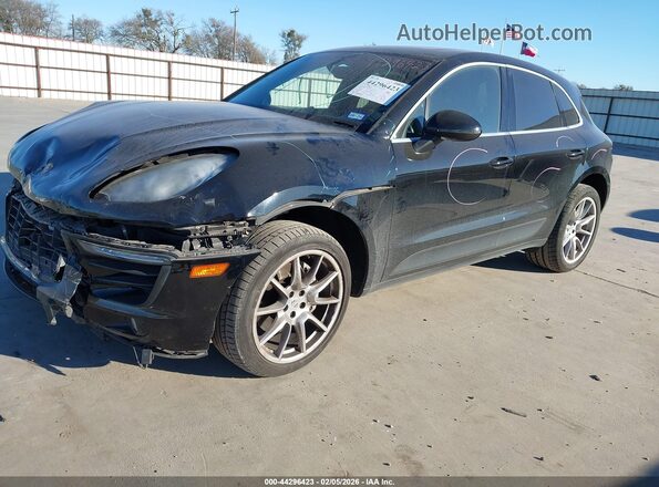 WP1AB2A51GLB54065 2016 PORSCHE MACAN Black Առջևի ձախ երեք քառորդ տեսարան
