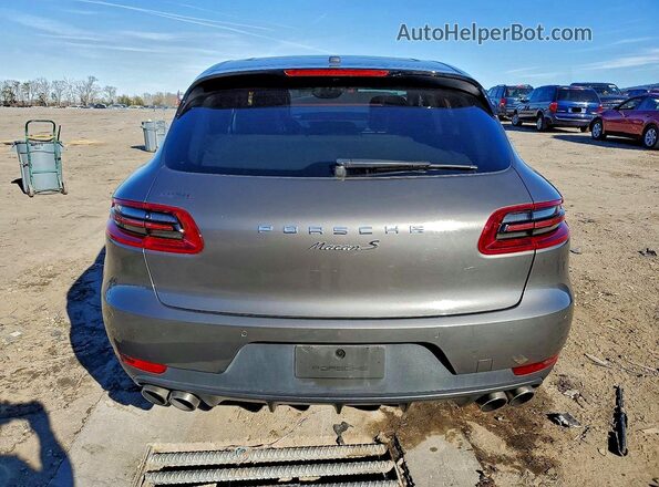 WP1AB2A58GLB43984 2016 PORSCHE MACAN Gray Vista trasera