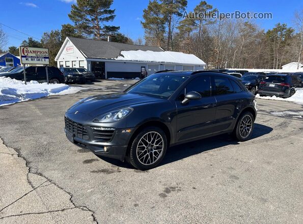 WP1AB2A58HLB10081 2017 PORSCHE MACAN Серый Задняя левая четверть