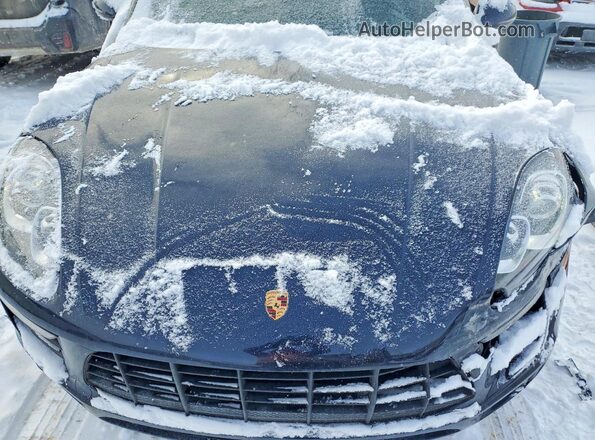 WP1AB2A58HLB13658 2017 PORSCHE MACAN Blue Vista del compartimento del motor