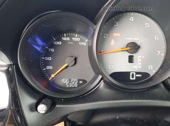 WP1AB2A58HLB13658 2017 PORSCHE MACAN Blue Vista del cuadro de instrumentos