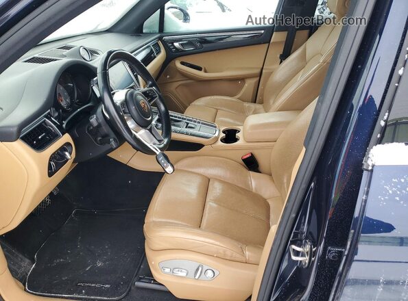 WP1AB2A58HLB13658 2017 PORSCHE MACAN Blue Vista interior delantera