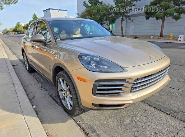 WP1AB2AY1KDA60930 2019 PORSCHE CAYENNE Золотой Задняя левая четверть