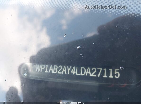 WP1AB2AY4LDA27115 2020 PORSCHE CAYENNE Черный Вид подкапотного пространства
