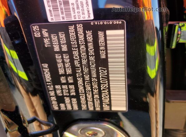 WP1AD2XA7SL077027 2025 PORSCHE MACAN Black Engine compartment view