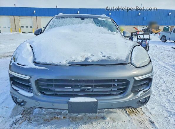 WP1AE2A29HLA74933 2017 PORSCHE CAYENNE Gray Вид спереду