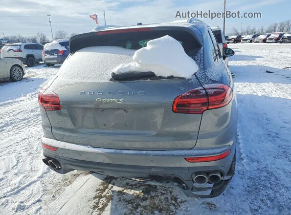 WP1AE2A29HLA74933 2017 PORSCHE CAYENNE Gray Вид ззаду