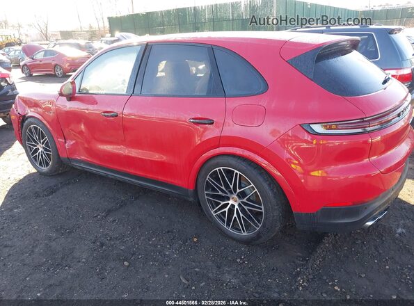 WP1AE2AY9TDA10639 2026 PORSCHE CAYENNE Red Задня ліва чверть
