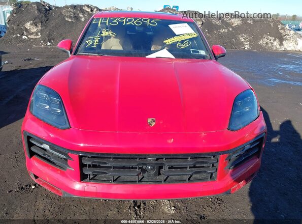 WP1AE2AY9TDA10639 2026 PORSCHE CAYENNE Red Вид щитка приладів