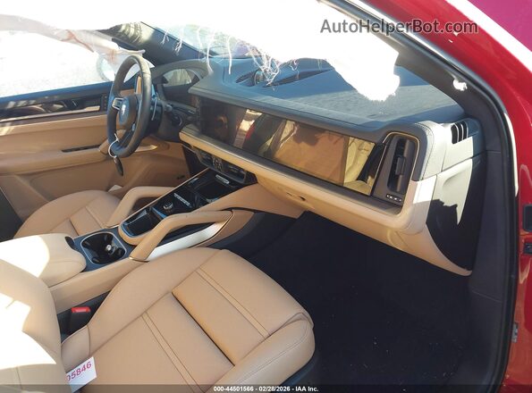 WP1AE2AY9TDA10639 2026 PORSCHE CAYENNE Red Вид салону спереду