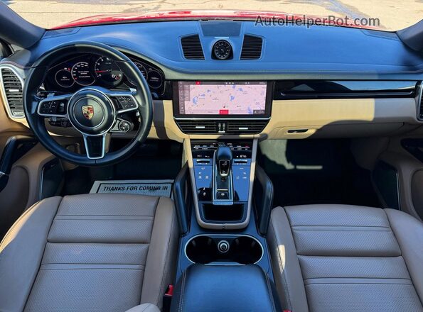 WP1BA2AYXMDA40749 2021 PORSCHE CAYENNE Red Вид щитка приладів