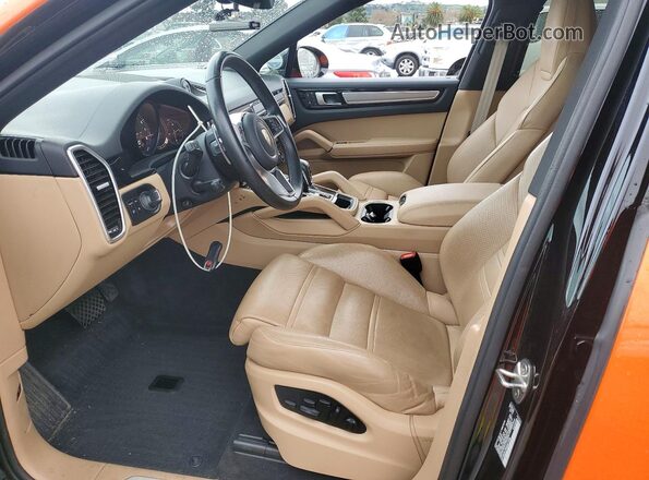 WP1BE2AY3NDA51498 2022 PORSCHE CAYENNE Orange წინა სალონის ხედი