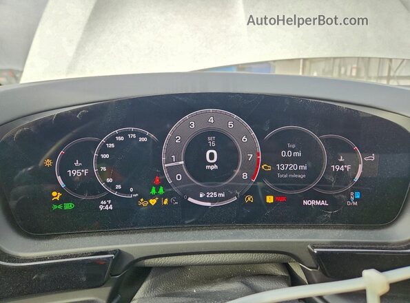 WP1BG2AY5SDA43330 2025 PORSCHE CAYENNE White ხელსაწყოთა პანელის ხედი