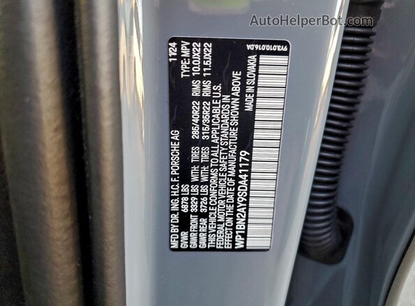 WP1BN2AY9SDA41179 2025 PORSCHE CAYENNE Silver Շարժիչի բաժամունքի տեսք