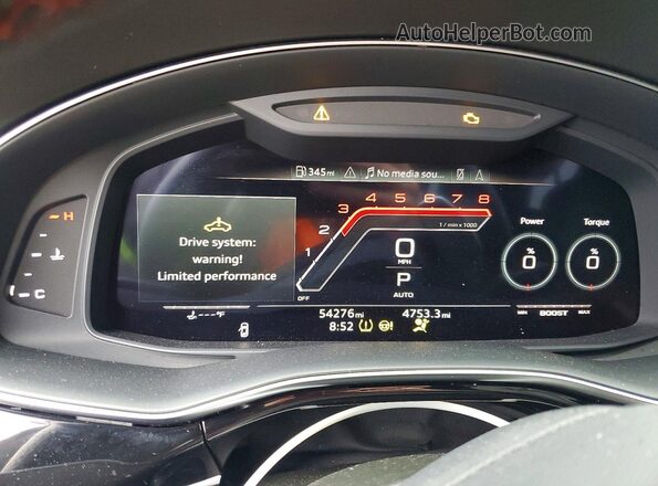 WU1ARBF16MD032992 2021 AUDI RS Charcoal Widok zestawu wskaźników