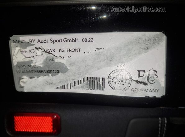 WUAAWCF58PA900420 2023 AUDI RS5 Black 