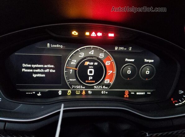 WUABWCF57KA906660 2019 AUDI RS5 Gray Սարքավորումների վահանակի տեսք