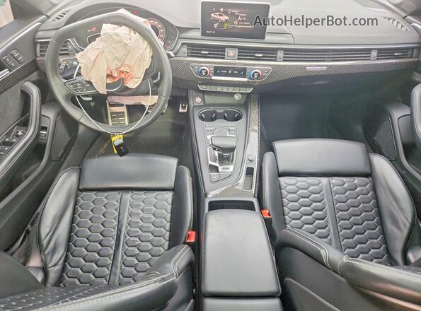 WUABWCF58KA900754 2019 AUDI RS5 White Առջևի վահանակի տեսք