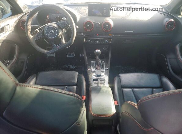 WUABWGFF1J1902747 2018 AUDI RS3 Gray Widok deski rozdzielczej