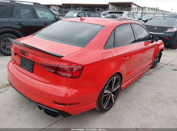 WUABWGFF8J1905483 2018 AUDI RS3 Red Trasero derecho