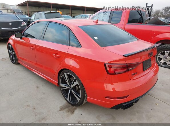 WUABWGFF8J1905483 2018 AUDI RS3 Red Trasero izquierdo