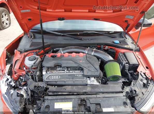 WUABWGFF8J1905483 2018 AUDI RS3 Red Vista trasera