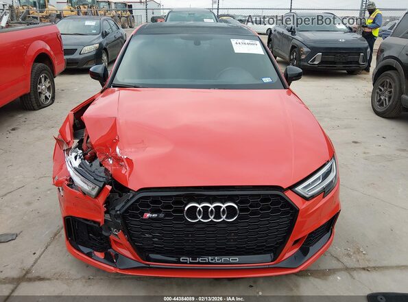 WUABWGFF8J1905483 2018 AUDI RS3 Red Vista del cuadro de instrumentos