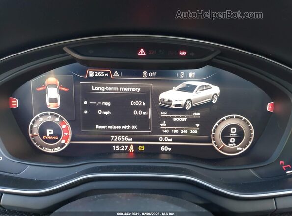 WUARWAF57JA905056 2018 AUDI RS5 White Vista de los asientos traseros