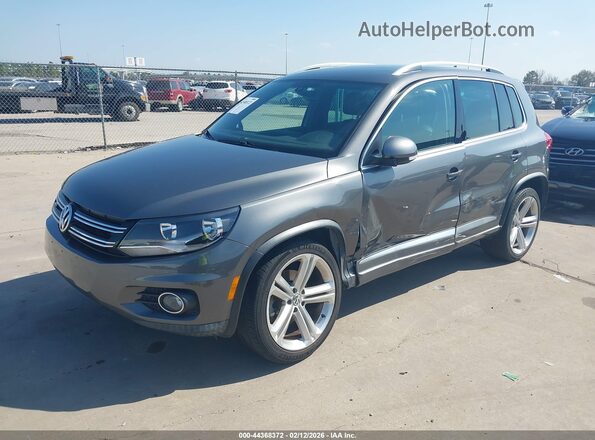 WVGAV7AX4GW087348 2016 VOLKSWAGEN TIGUAN Gray Front left