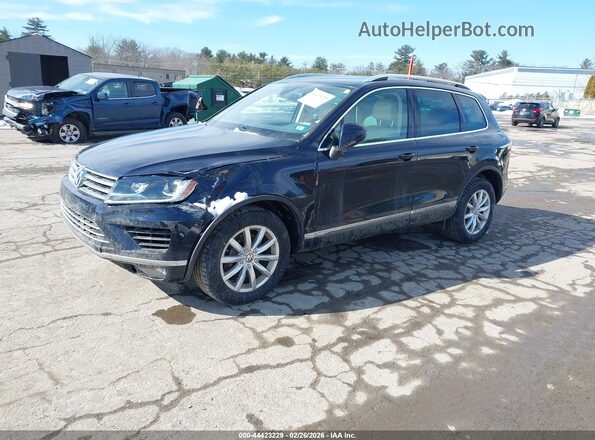 WVGEF7BP0HD004007 2017 VOLKSWAGEN TOUAREG Dark Blue Передняя левая четверть