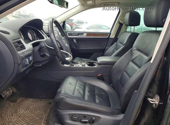 WVGEP9BP9GD002666 2016 VOLKSWAGEN TOUAREG Black Widok wnętrza z przodu
