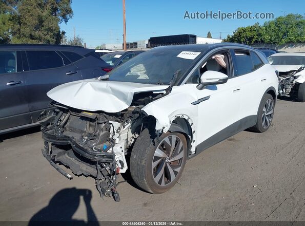 WVGKMPE2XMP023729 2021 VOLKSWAGEN ID.4 White Առջևի ձախ երեք քառորդ տեսարան