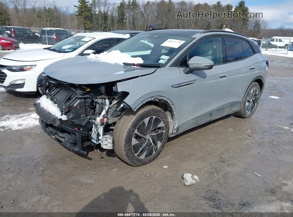 WVGTMPE27NP075146 2022 VOLKSWAGEN ID.4 Gray Vista tres cuartos delantera izquierda
