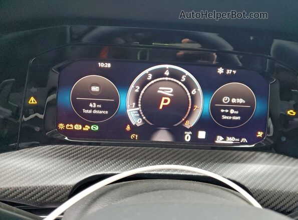 WVWFB7CD1SW221151 2025 VOLKSWAGEN GOLF Blue Vista del cuadro de instrumentos