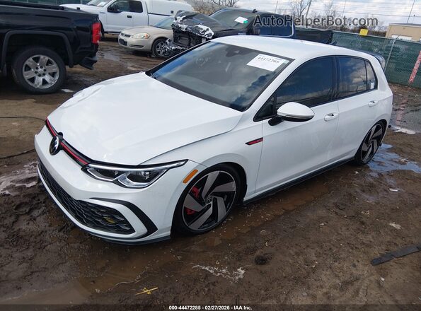 WVWGA7CD5PW138756 2023 VOLKSWAGEN GOLF White წინა მარცხენა ხედი სამი მეოთხედიდან