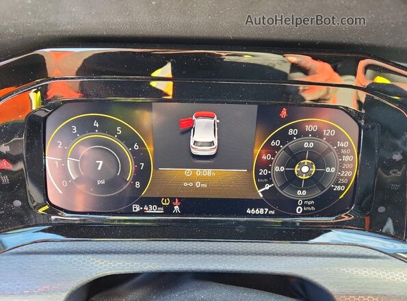 WVWH87CD1NW221162 2022 VOLKSWAGEN GTI Синий Вид щитка приборов