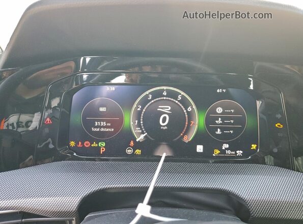 WVWJB7CD8SW259521 2025 VOLKSWAGEN GOLF White Instrument cluster view