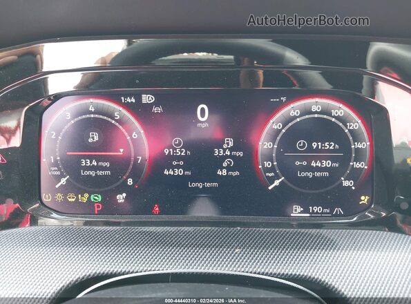 WVWVA7CD9SW212700 2025 VOLKSWAGEN GOLF White Widok tylnych siedzeń