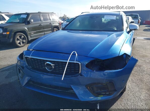 YV1102GM0K1087298 2019 VOLVO V90 Blue წინა ხედი