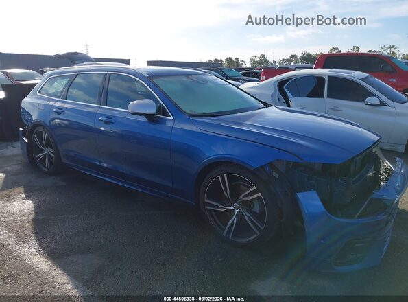 YV1102GM0K1087298 2019 VOLVO V90 Blue უკანა სალონის ხედი