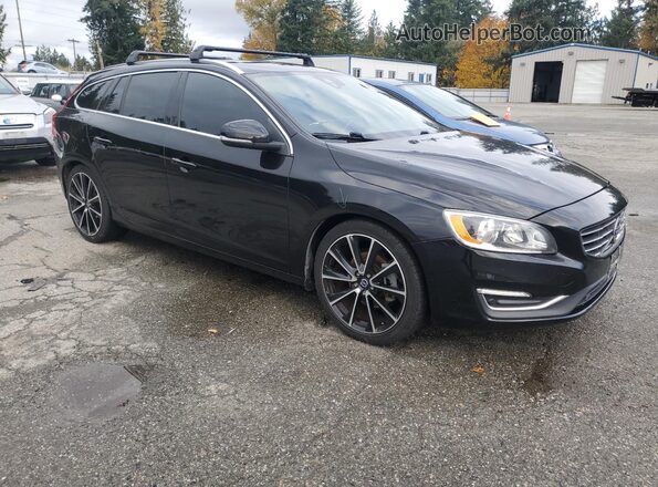 YV140MEK0H1357679 2017 VOLVO V60 Black წინა მარჯვენა