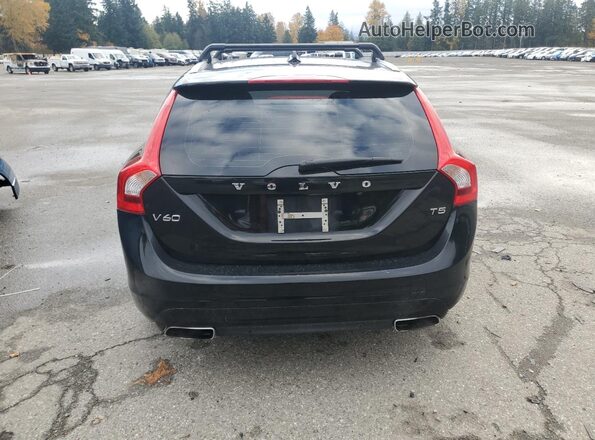 YV140MEK0H1357679 2017 VOLVO V60 Black უკანა ხედი