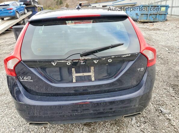 YV140MEK1H1330104 2017 VOLVO V60 Black უკანა ხედი