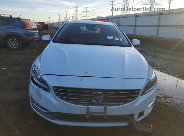 YV140MEK7H1372941 2017 VOLVO V60 White წინა ხედი