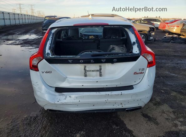 YV140MEK7H1372941 2017 VOLVO V60 White უკანა ხედი