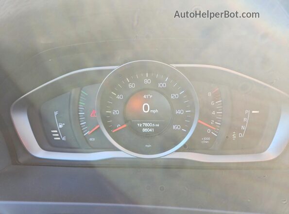 YV140MEL9J2382525 2018 VOLVO V60 Gray Вид щитка приладів