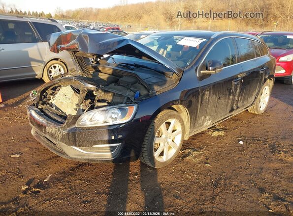 YV140MSK1H1359087 2017 VOLVO V60 Черный Передняя левая четверть