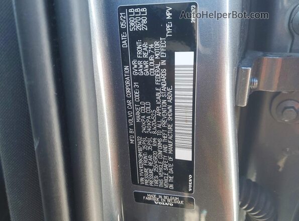 YV4102RK9M1871402 2021 VOLVO XC60 Silver 